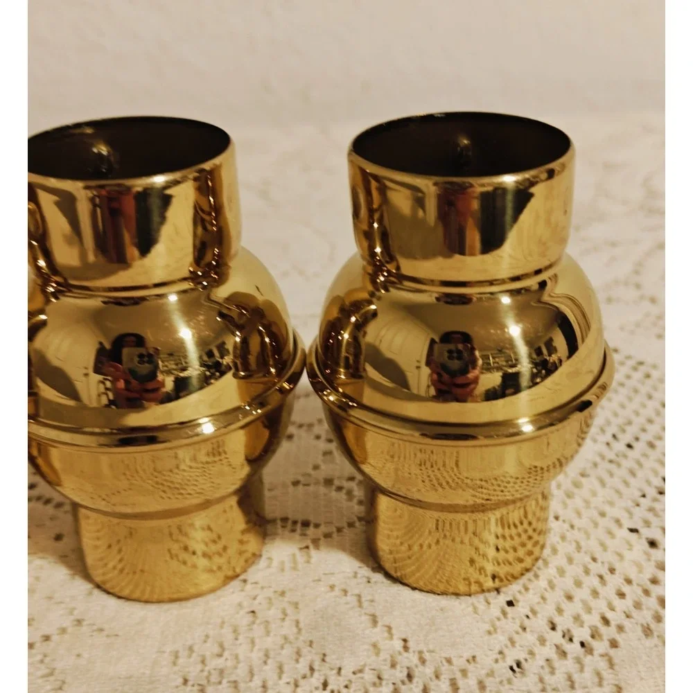Set Of 4 Decorative Brass Joint Collars